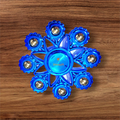 Shivsoft Staked Wind Spinner(Blue)