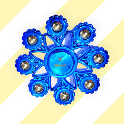 Shivsoft Staked Wind Spinner(Blue)