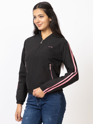 Xohy Solid Women Wind Cheater