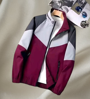 kloveri Solid Men Wind Cheater