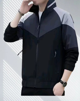kloveri Solid Men Wind Cheater