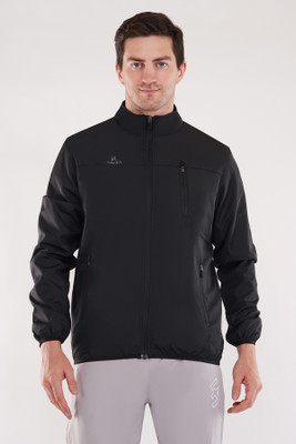 Yaqr Solid Men Wind Cheater