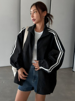 MAYKR Solid Women Wind Cheater