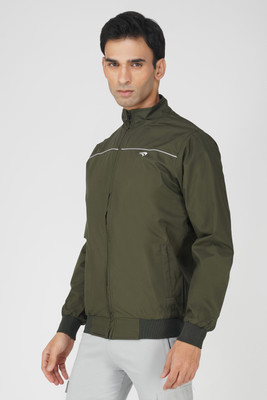 MEGHA MJ001 Solid Men Wind Cheater