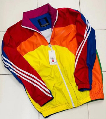 Plus91 Full Sleeve Colorblock Men Jacket Colorblock Men Wind Cheater