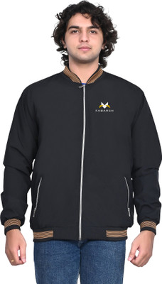 FABARSH Solid Men Wind Cheater