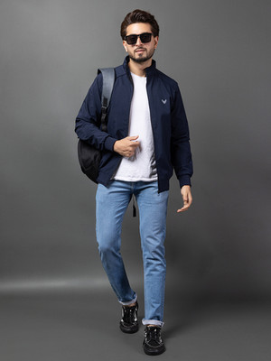 ELVINO Solid Men Wind Cheater