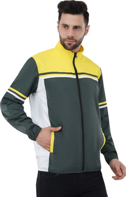 PEENAKIN Windcheater For Men Lightweight Windcheater Jacket for Winter | Tri Color Jacket Colorblock Men Wind Cheater