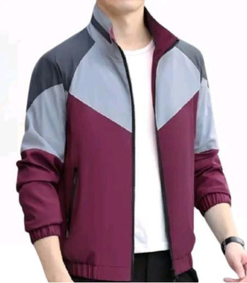 kloveri Solid Men Wind Cheater