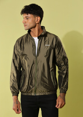 Dollar Lightweight Open Front Solid Men Wind Cheater