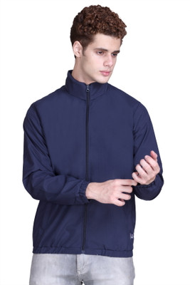 SANHOK Waterproof Polyester Windcheater Sports Gym Running Travel Sunscreen Jacket Solid Men Wind Cheater