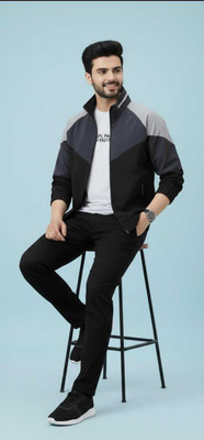 HEATGO Men Colorblock Casual Jacket Colorblock Men & Women Wind Cheater