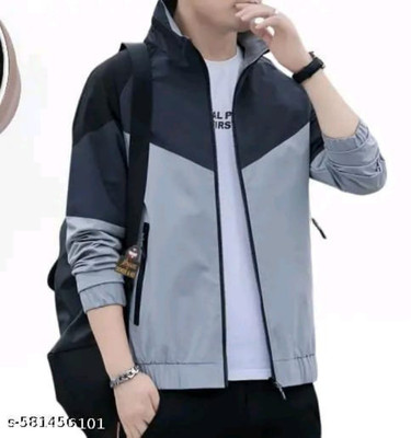 kloveri Solid Men Wind Cheater