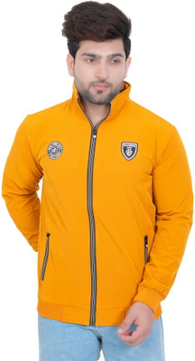 E-MAX Casual Windcheater For Mens Solid, Self Design Men Wind Cheater