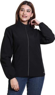 FASHIONLINE BY AZF Trendy zipper windcheater jacket Solid Women Wind Cheater