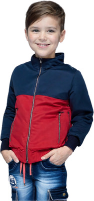 HRK HRK Kids Windcheaters Solid Polyester Blend Jackets for Boys and Girls | Colorblock Boys Wind Cheater