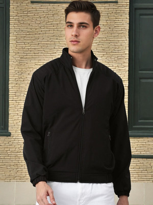 PRINTCULTR Solid Men Wind Cheater