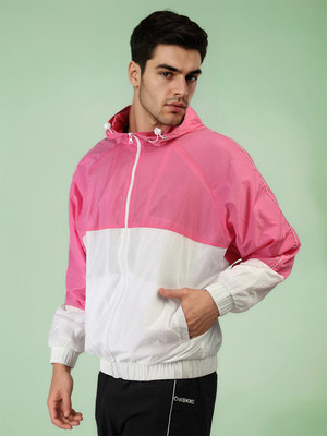 CHKOKKO Men Windcheater Colorblock Men Wind Cheater