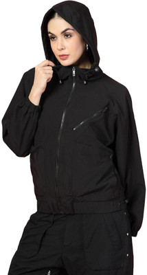 CHKOKKO Solid Women Wind Cheater