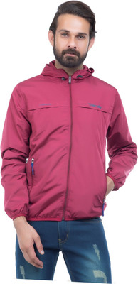 Burdy Burdy Full sleeve solid men's fancy Maroon windcheater Solid Men Wind Cheater