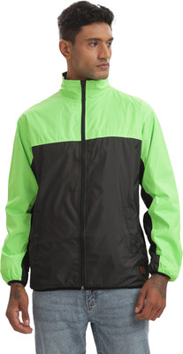 UNSULLY Colorblock Men Wind Cheater
