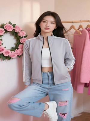 PERFECT PRODUCTIONS Solid Women Wind Cheater