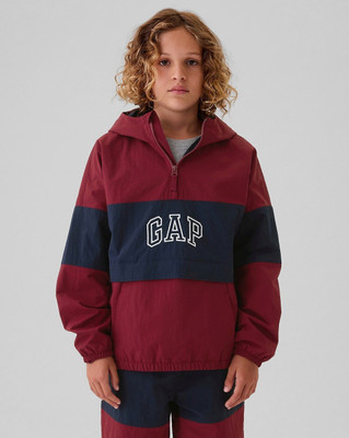 GAP Colourblock Relaxed Fit Full-Sleeve Maroon Hooded Jacket Colorblock Boys Wind Cheater deal from flipkart GAP Colourblock Relaxed Fit Full-Sleeve Maroon Hooded Jacket Colorblock Boys Wind Cheater deal from flipkart