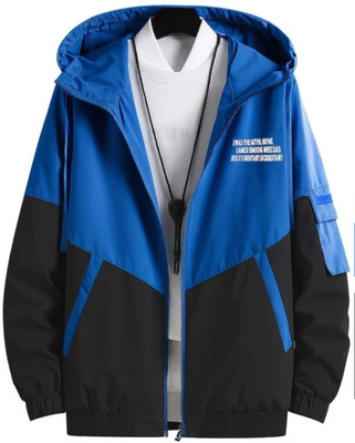 HEATGO Men Colorblock Casual Jacket Printed Men Wind Cheater