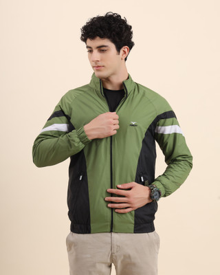 STYLOPLEX Colorblock Men Wind Cheater