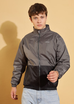 Dollar Lightweight Open Front Colorblock Men Wind Cheater