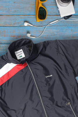 Dollar Lightweight Open Front Colorblock Men Wind Cheater