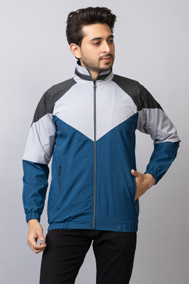 Ekom Men Colorblock Casual Jacket Colorblock Men Wind Cheater