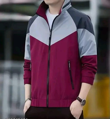 kloveri Solid Men Wind Cheater