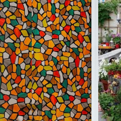 WALLNEST Vinyl Abstract Multicolor Wallpaper(L x W: 30.48 cm x 254 cm)