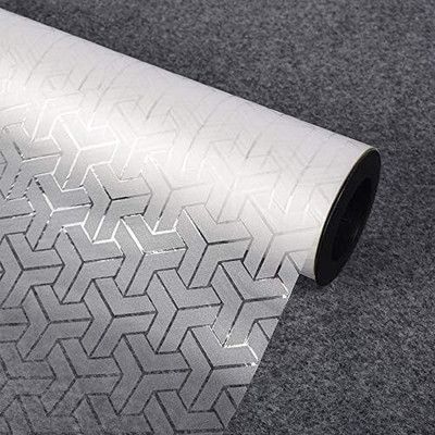 Cottage Crafts Abstract White Wallpaper(30.48 cm x 203.2 cm)