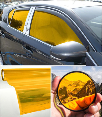 AMAZBIRD Automotive, Commercial, Residential Window Film(Yellow)