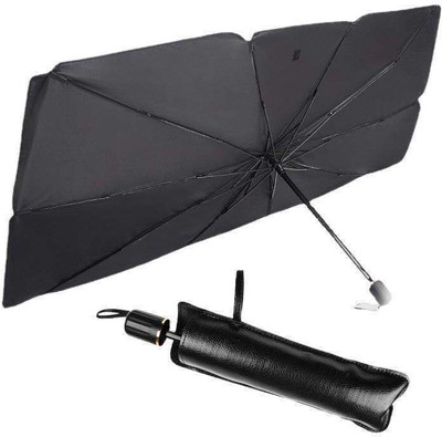 Kudh Products Car Windshield Sun Shade Umbrella – Foldable UV Blocker, Heat Reflector Windshield Repair Kit