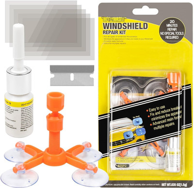 WARRIO Upgraded 2025 Car Glass Repair Kit | Windshield Crack & Chip Fix Windshield Repair Kit