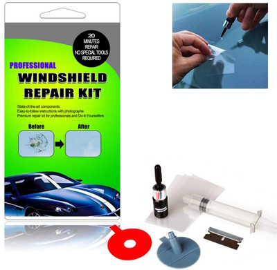 GoCLICK Windshield Crack Scratch Resin Repair, Windscreen Crack Windshield Repair Kit