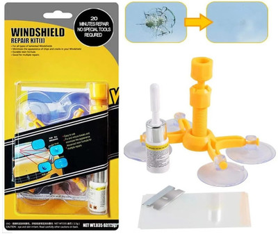 Chromoto Windshield Tool with Windshield Repair Resin Windshield Repair Kit