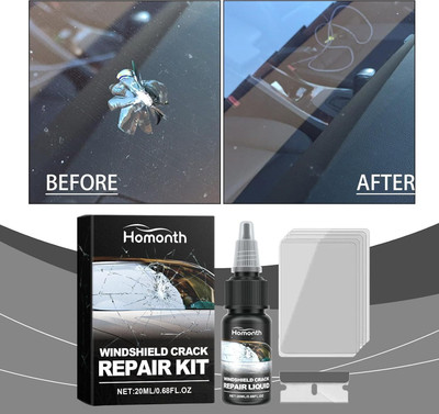 Primecare Car Windscreen Repair Automotive Glass Nano Repair Fluid Windshield Repair Kit