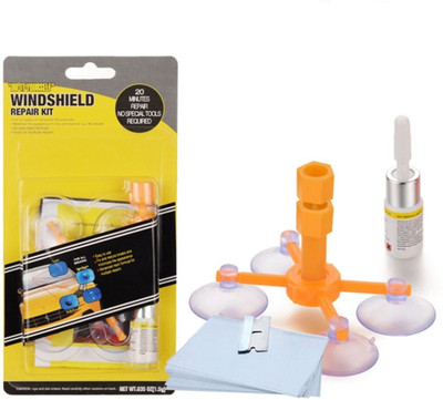 Chromoto Cracked Glass Repair Kit,Glass Corrector Fluid,Crack Repairing for Car Windshield Repair Kit
