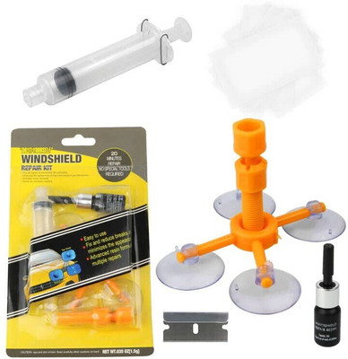 Chromoto Car Windshield Kits DIY Cars Window Tools, Glass Corrector Set Windshield Repair Kit