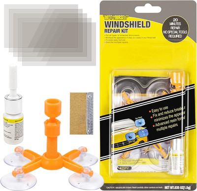 Chromoto Do it Yourself Car Windshield Chip Repair Kit Windshield Repair Kit