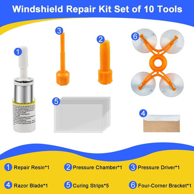 ElitePro elite_Original Professional Car Windshield Repair Kit Chip Crack Windshield Repair Kit