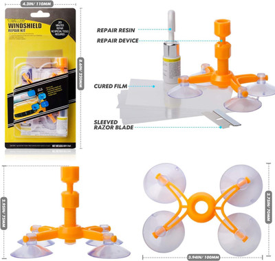 Chromoto Windshield Repair Kit - Windshield Chip Repair Kit Windshield Repair Kit
