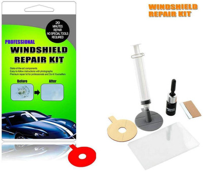 EliteGlass Car Glass Crack, Car Window Glass Repair Tool Set for Quick and Easy Windshield Repair Kit