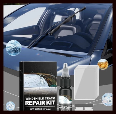 CRACKWIND FK_Windshield Repair Kit for Chips and Cracks Windshield Repair Kit