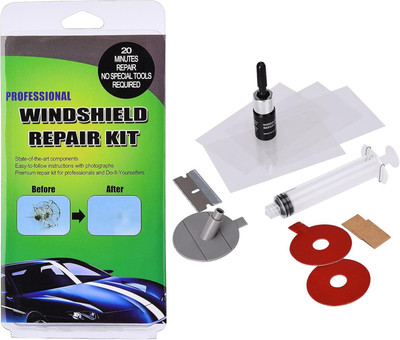 CrystalCare Car Glass Crack Repair Kit – Quick DIY Windshield Repair Solution Windshield Repair Kit