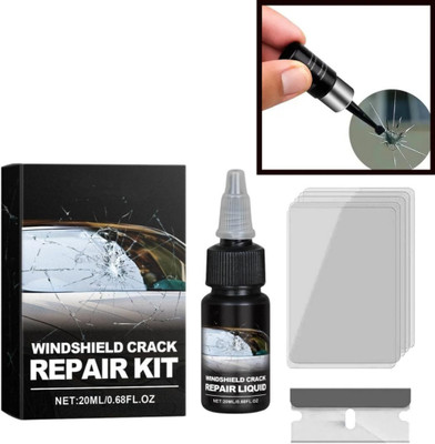 NOXUVO Car Windshield Crack Repair Kit for Glass Chip Fix windshield crack repair kit 1 Windshield Repair Kit